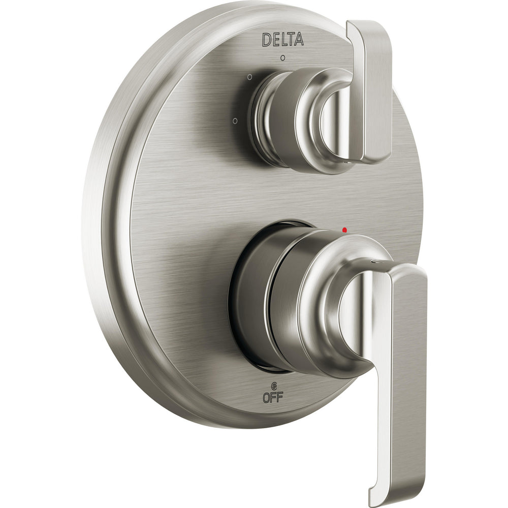 Delta Tetra 14 Series Integrated Diverter Trim 3-Set - Stainless