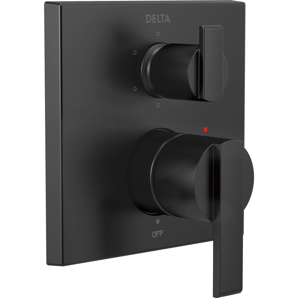 Delta Monitor 14 Series With 6 Setting Diverter Trim - Matte Black