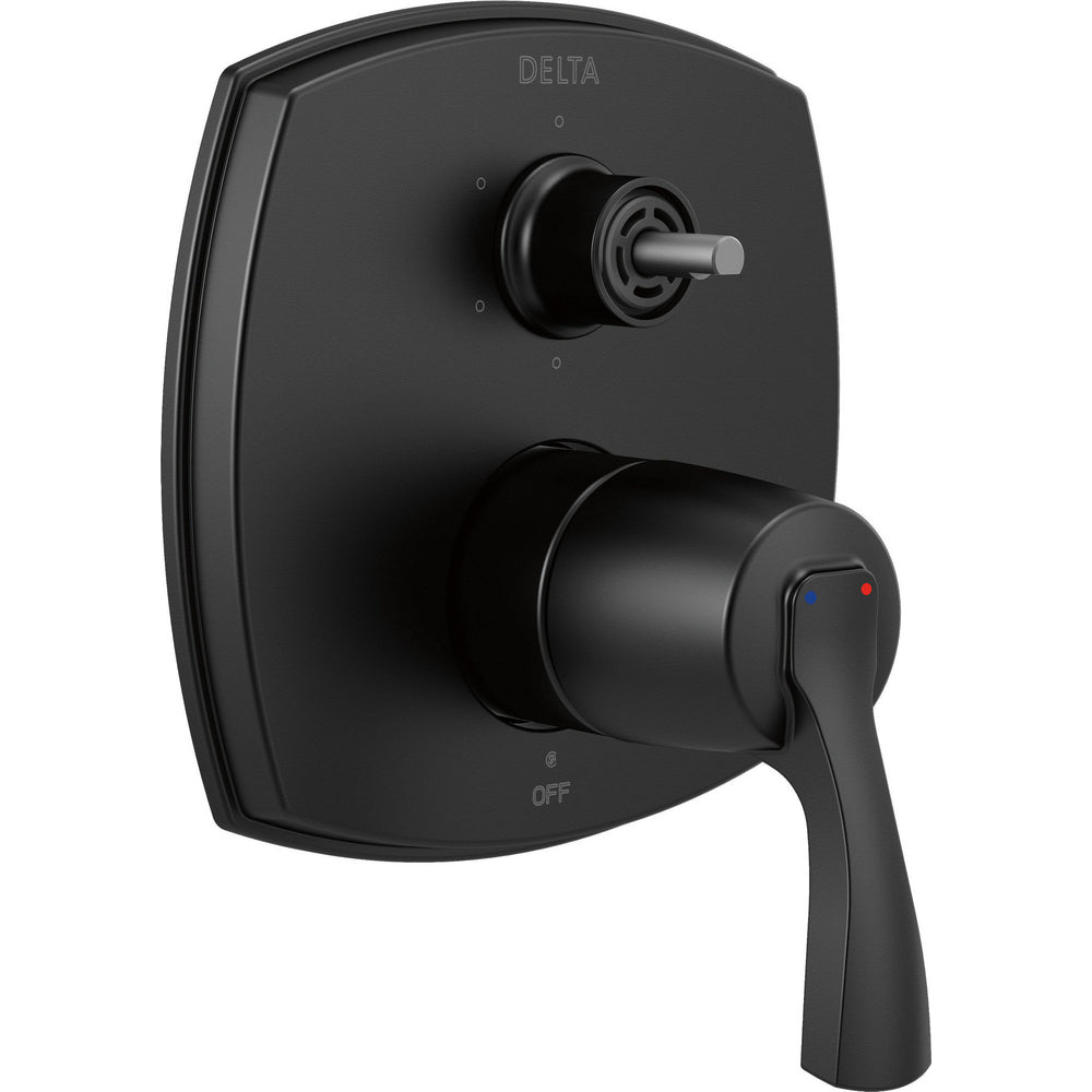 Delta Stryke 14 Series Integrated Diverter Trim with Six - Matte Black