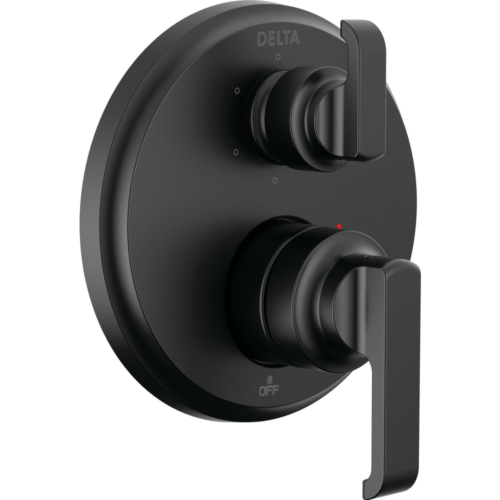 Delta Tetra 14 Series Integrated Diverter Trim 6-Set - Matte Black