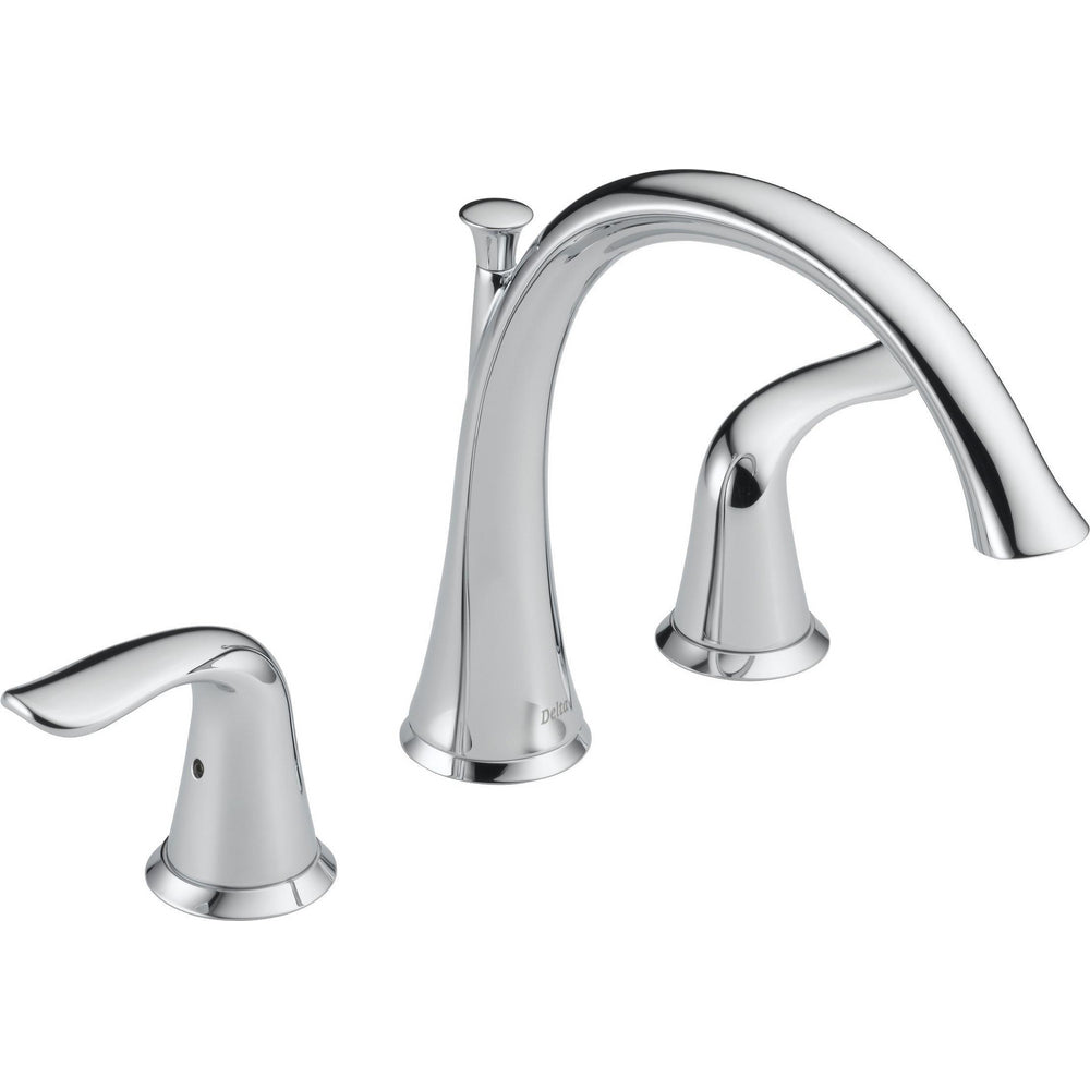 Delta Lahara Two Handle Roman Tub Faucet Trim - Chrome