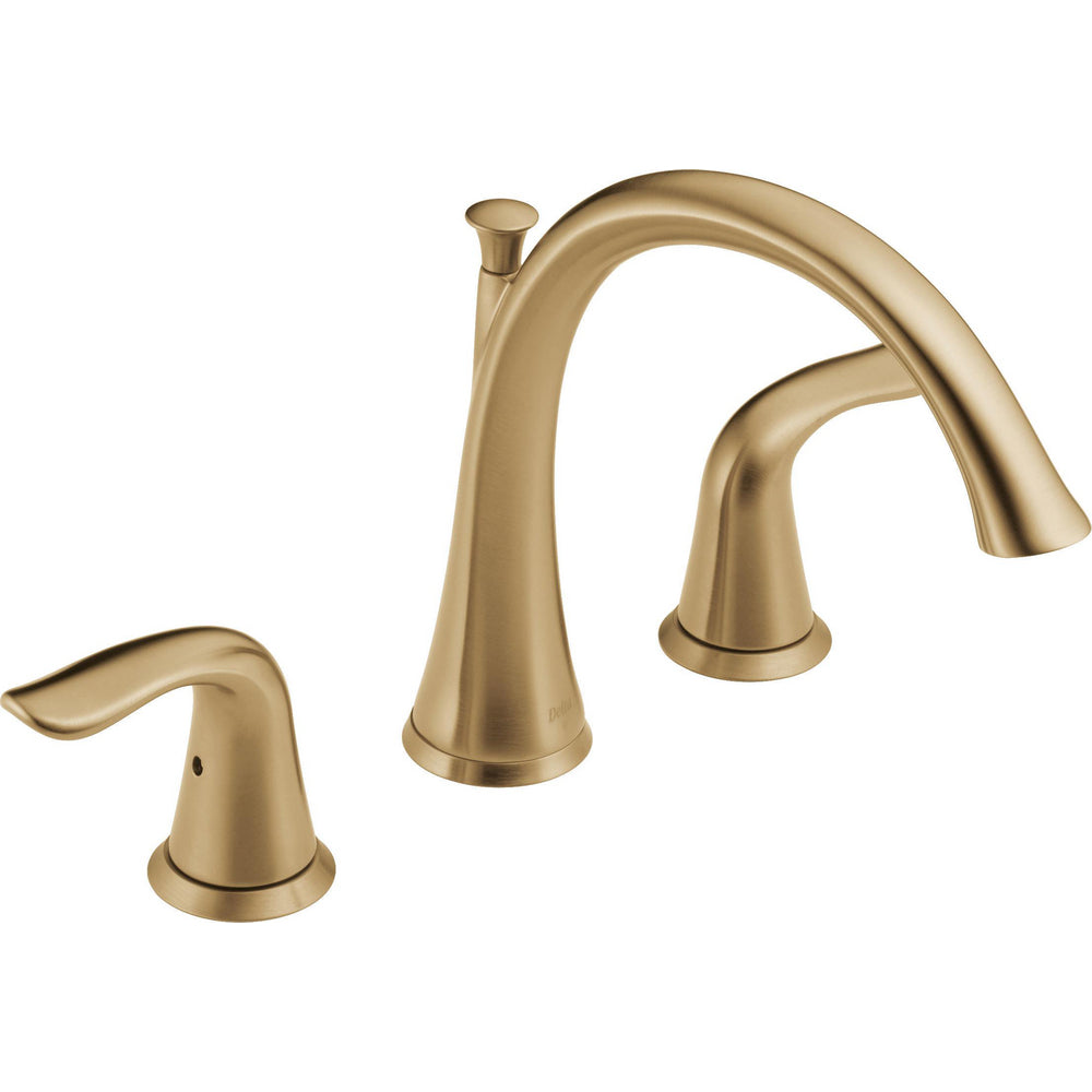 Delta Lahara Two Handle Roman Tub Faucet Trim - Champagne Bronze
