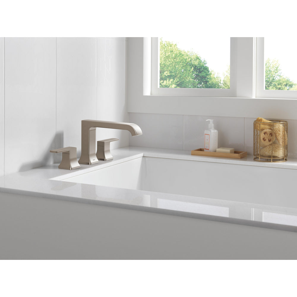 Delta Velum Roman Bathtub Faucet Trim 3 Hole Curved