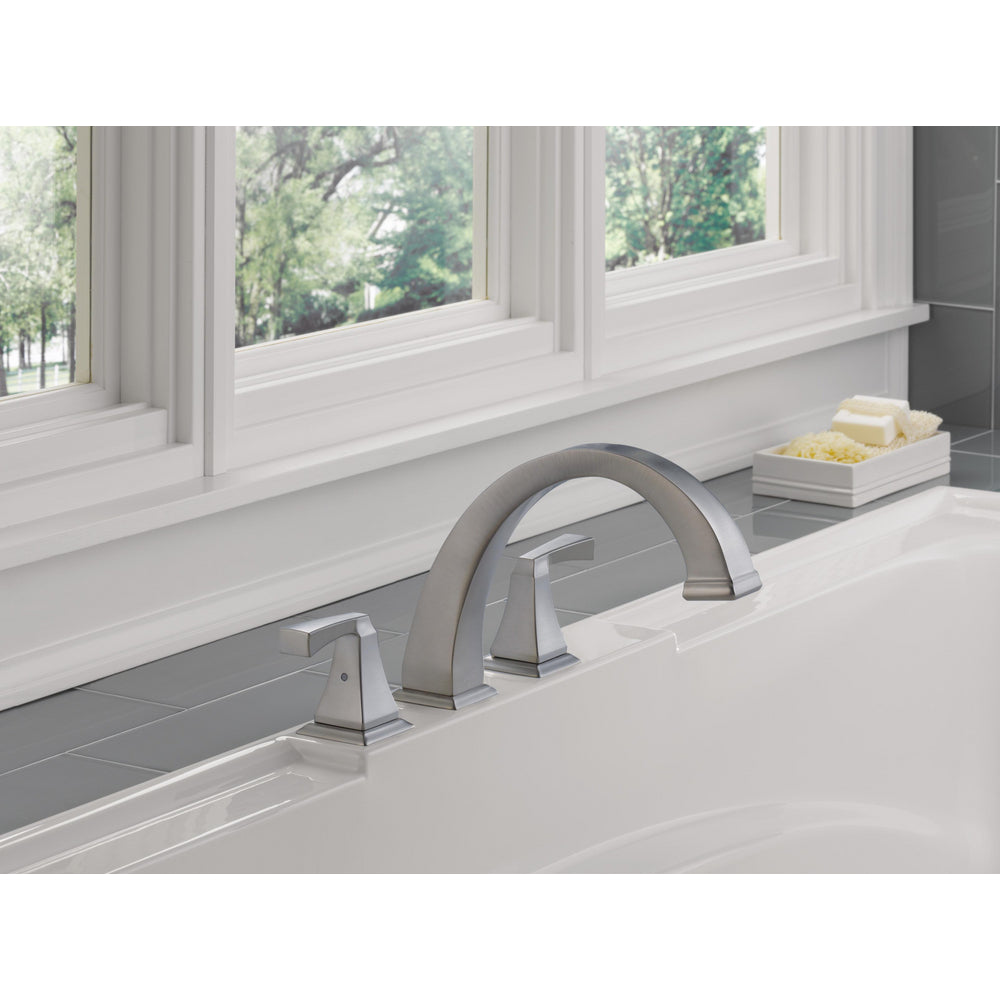 Delta Dryden 3-Hole Roman Tub Trim - Stainless