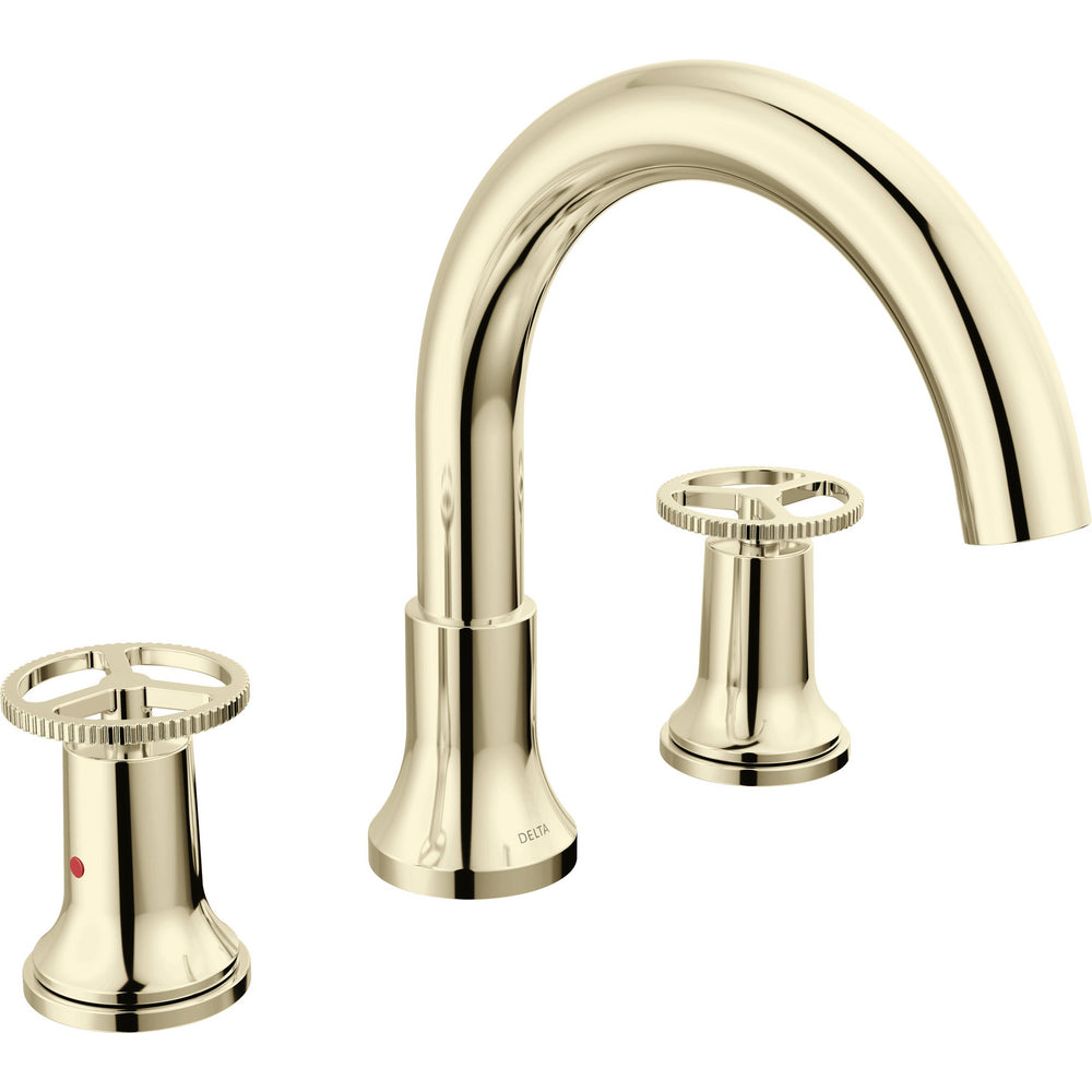 Delta Trinsic Roman Tub Faucet Tri - Polished Nickel
