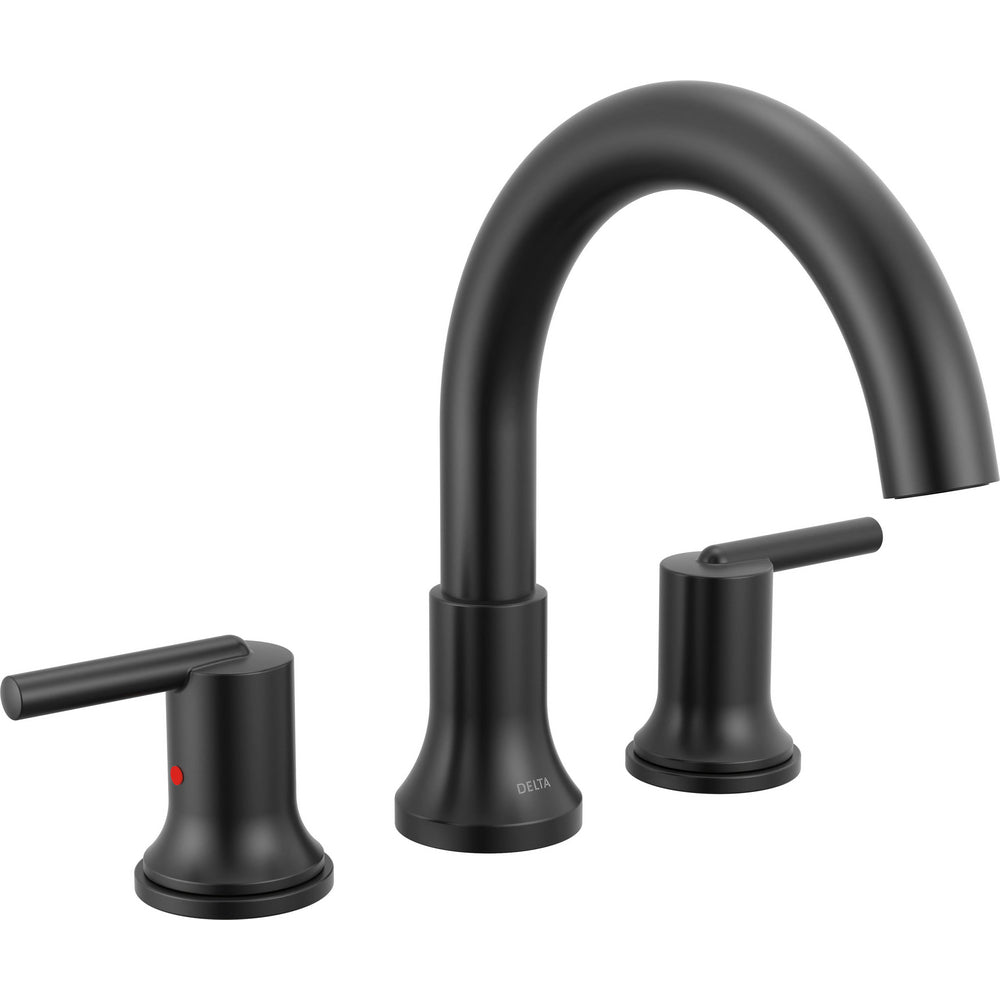 Delta Trinsic 3-Hole Roman Tub Trim - Matte Black