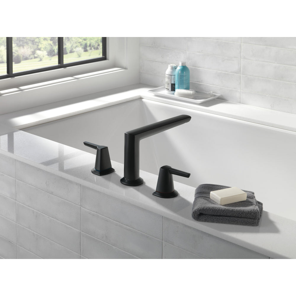Delta Galeon 3-Hole Roman Tub Trim - Matte Black