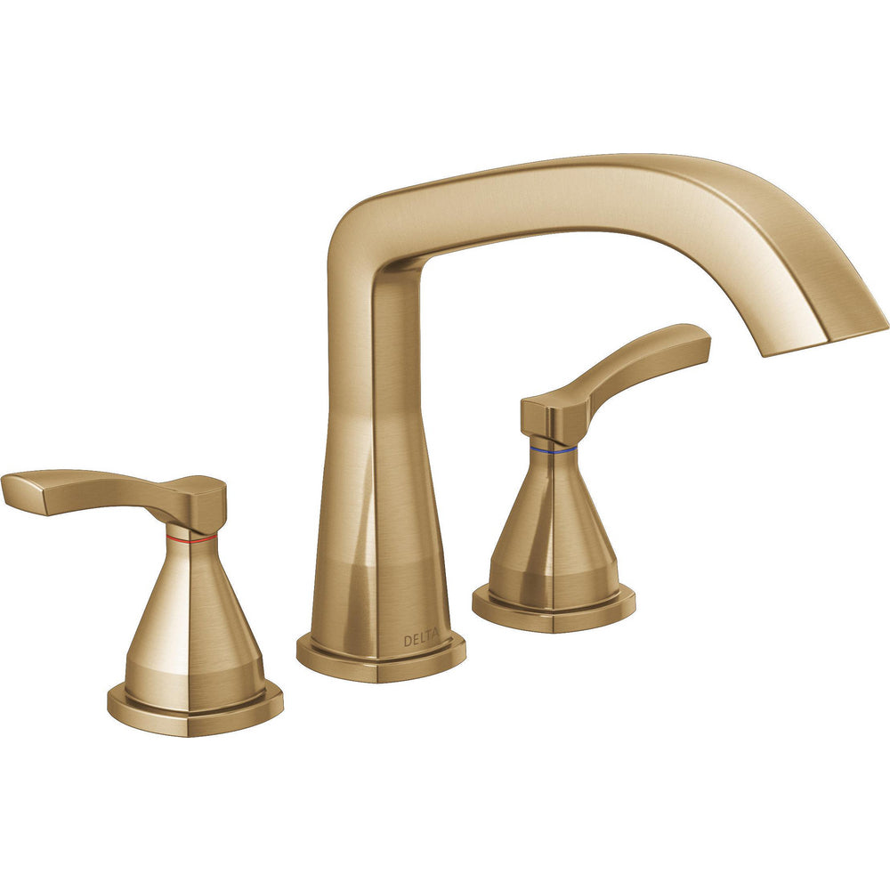 Delta Stryke Three Hole Roman Tub Trim - Champagne Bronze