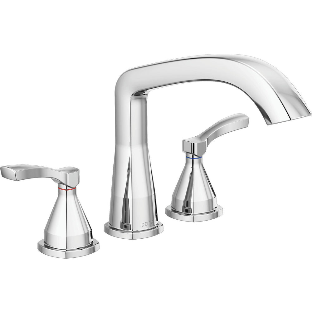 Delta Stryke Three Hole Roman Tub Trim - Chrome