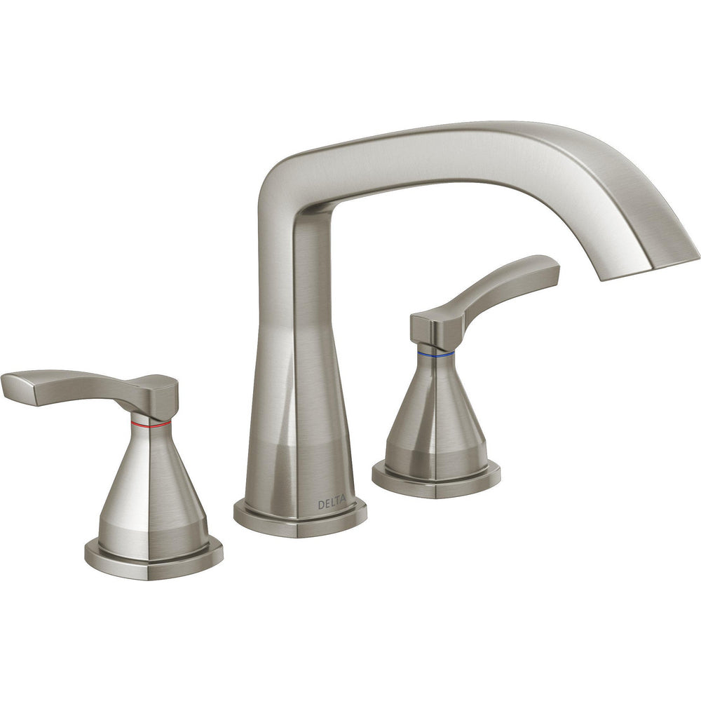 Delta Stryke Three Hole Roman Tub Trim - Stainless Steel
