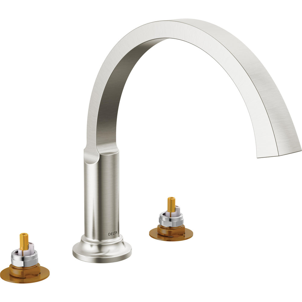 Delta Tetra Roman Tub Trim - Stainless Steel