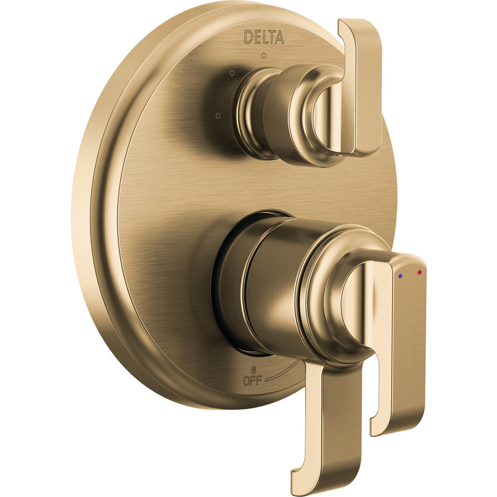 Delta Tetra 17 Series Integrated Diverter Trim 3-Set - Champagne Bronze