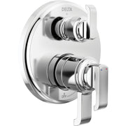 Delta Tetra 17 Series Integrated Diverter Trim 3-Set - Chrome
