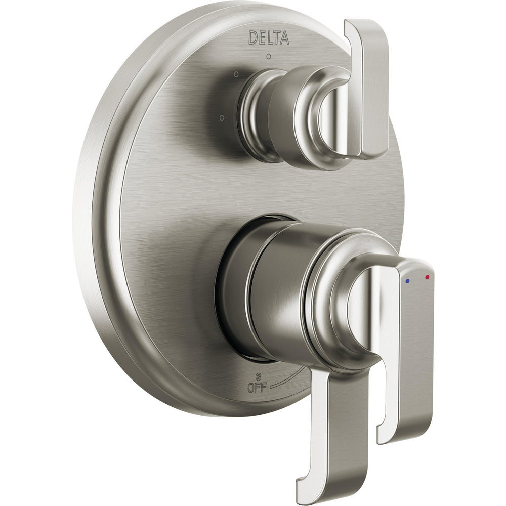 Delta Tetra 17 Series Integrated Diverter Trim 3-Set - Stainless