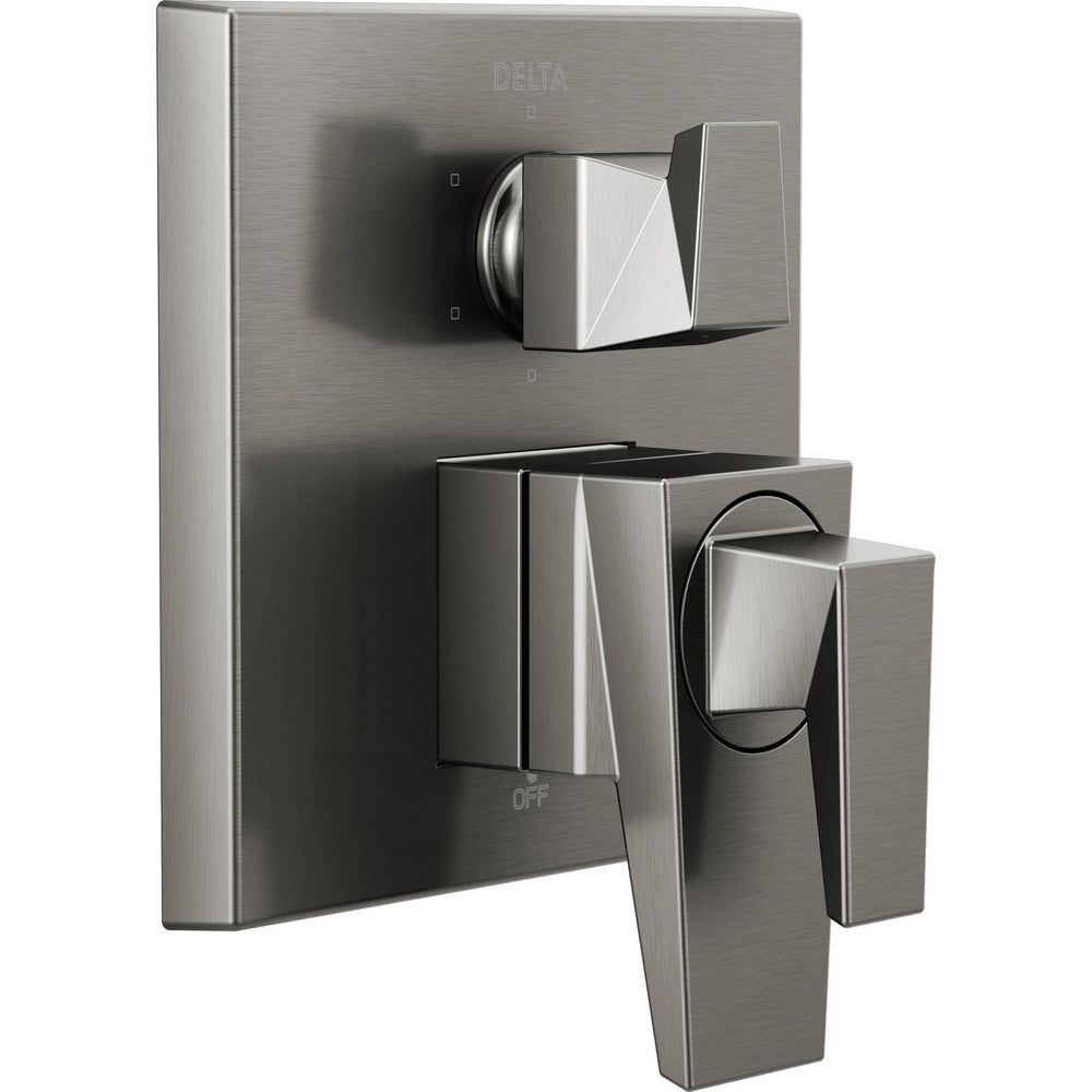Delta Trillian Integrated Diverter Trim 17S With 6 Setting - Black Stainless