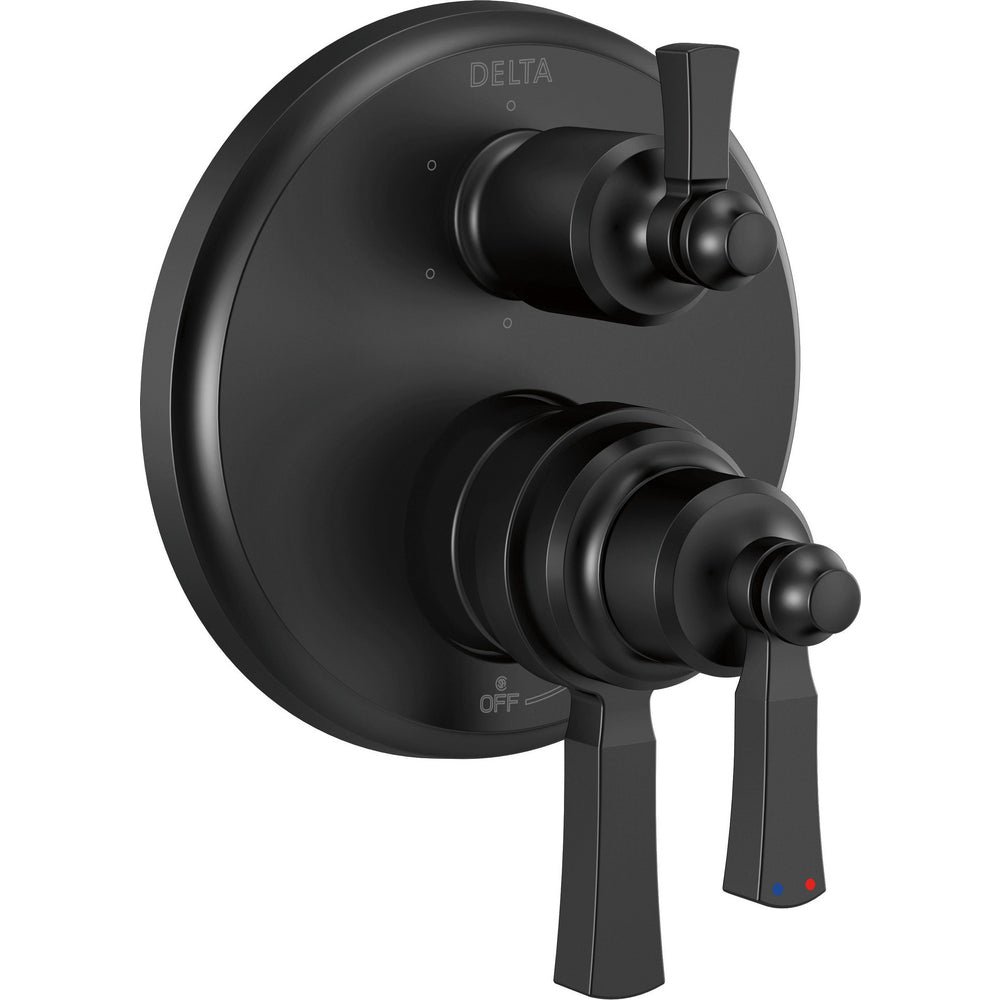 Delta Dorval Integrated Diverter Trim 6S 2L 17S - Matte Black
