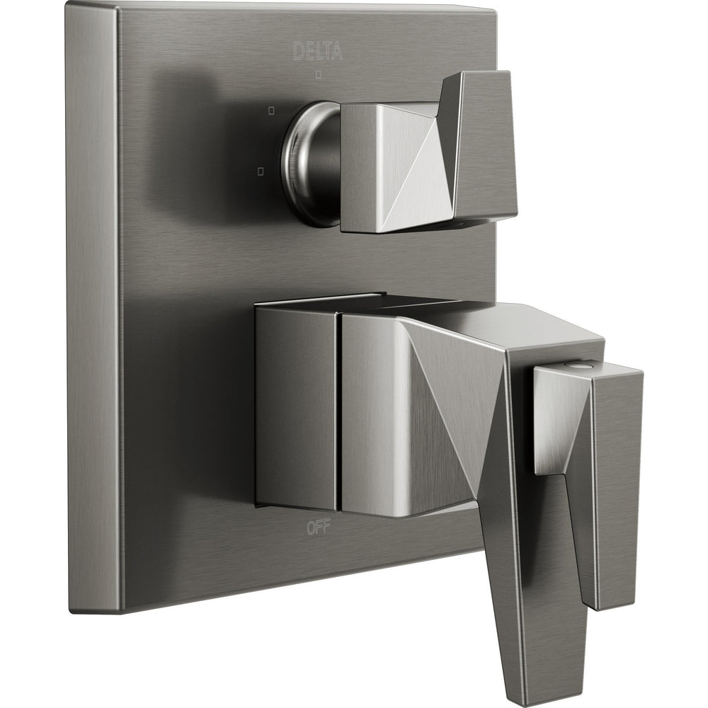Delta Trillian Integrated Diverter Trim 17T With 3 Setting - Black Stainless