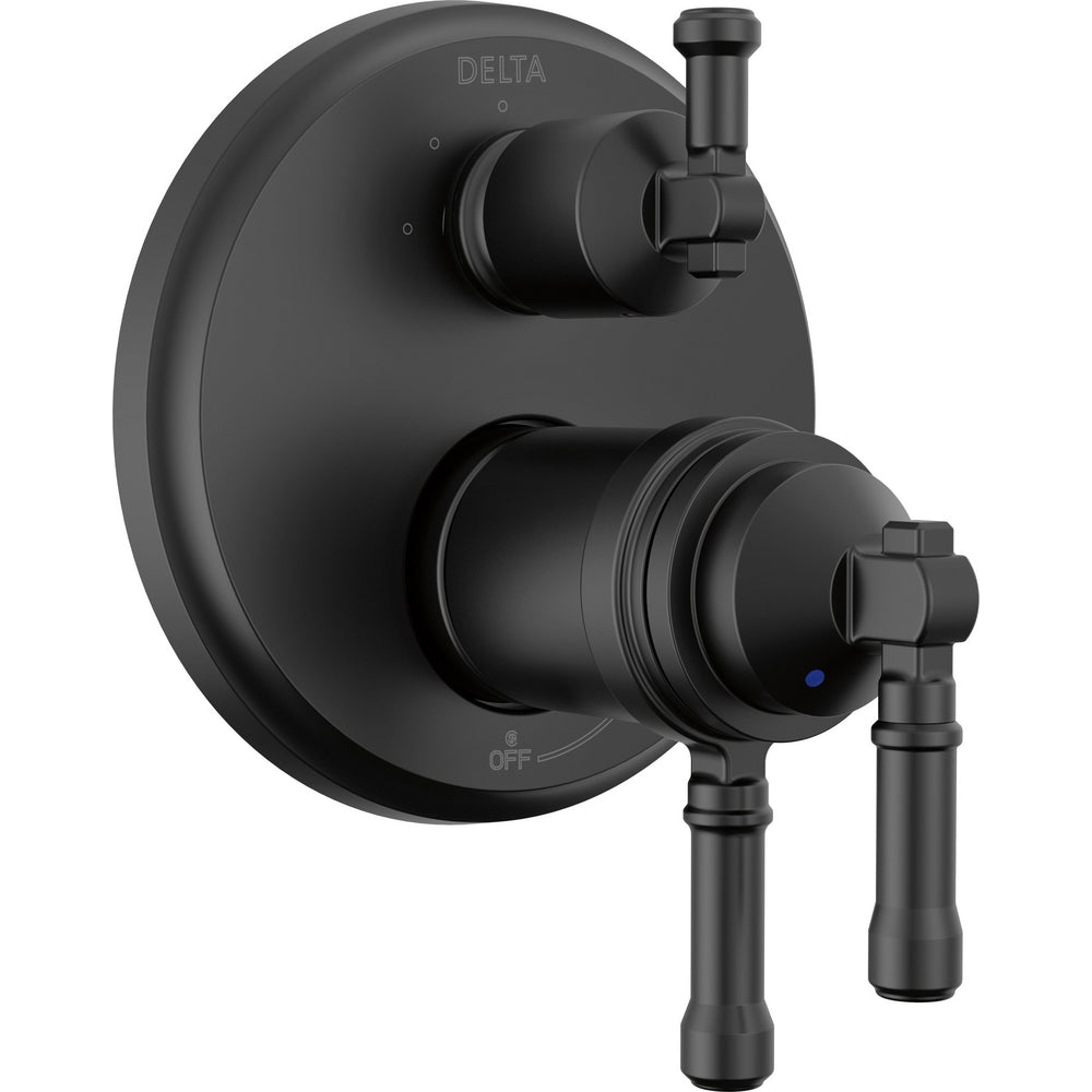 Delta Broderick 17T Series Integrated Diverter Trim 3-S - Matte Black