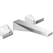 Delta Trillian Two Handle Wall Mount Lavatory Faucet - Chrome