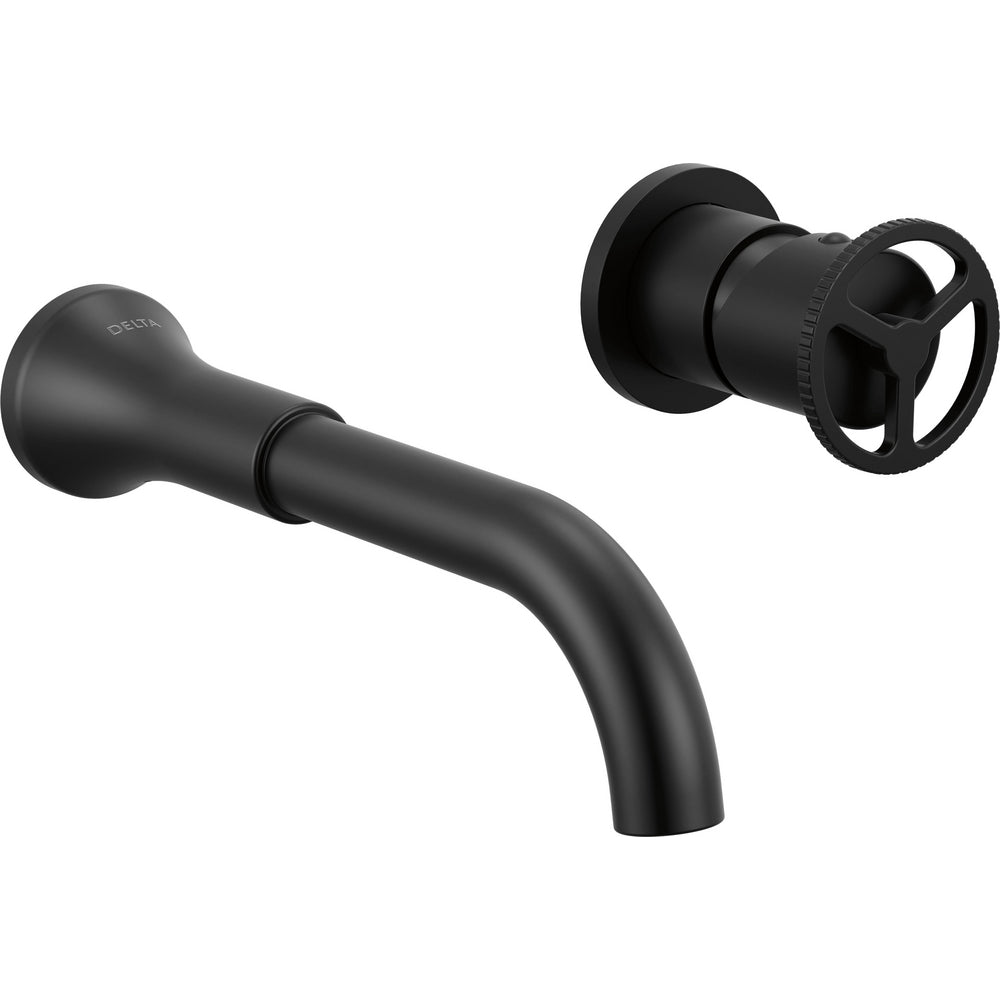 Delta TRINSIC Single Handle Wall Mount Bathroom Faucet Trim - Matte Black