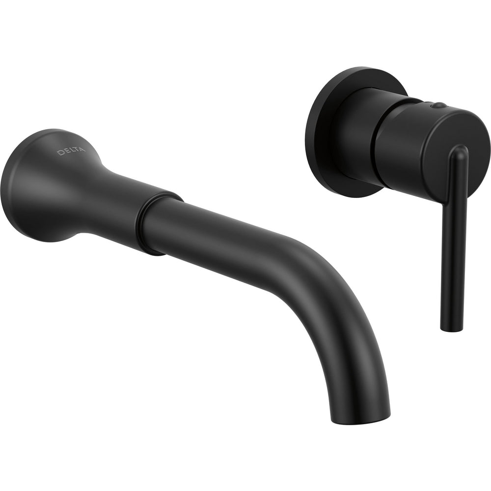 Delta Trinsic Single Handle Wall Mount Lavatory Faucet Trim - Matte Black