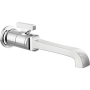 Delta Tetra Single Handle Wall Mount Bathroom Faucet - Chrome
