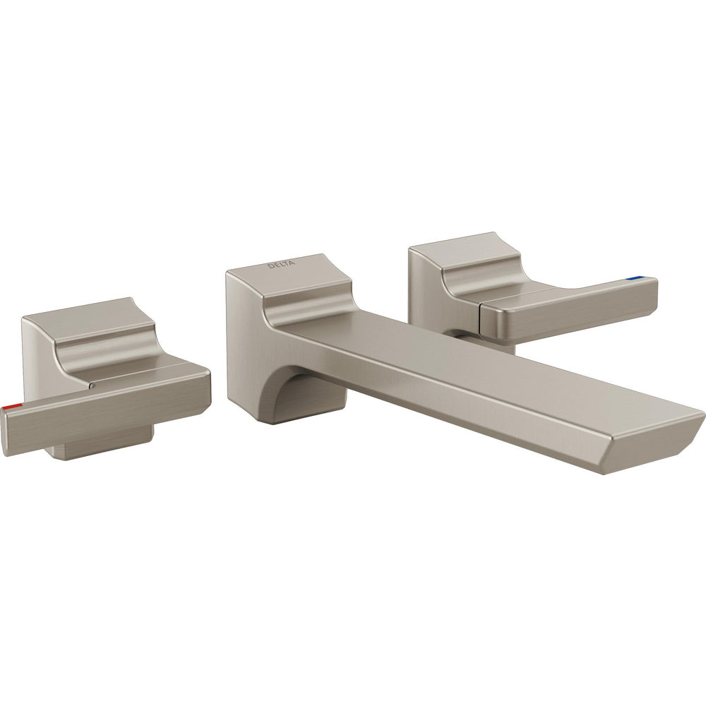 Delta Pivotal Two Handle Wall Mounted Faucet - Stainless