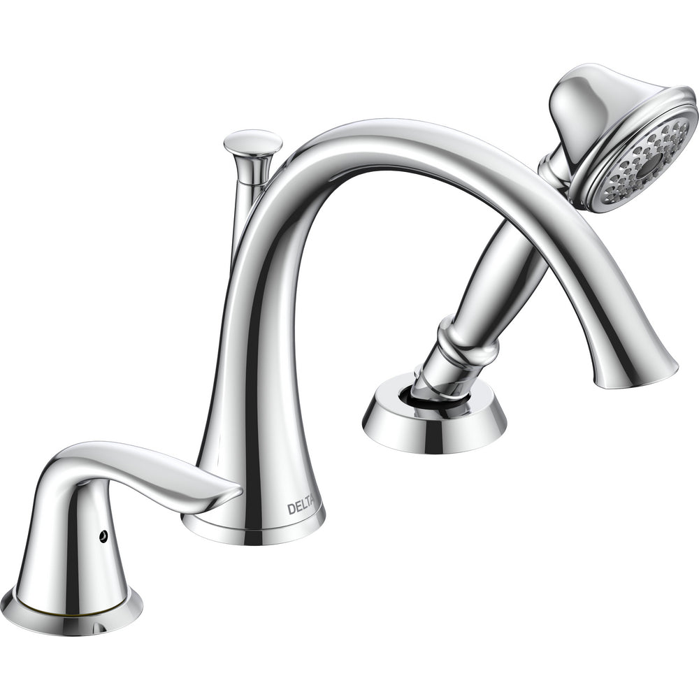 Delta 3 Hole Lahara Roman Tub With Handshower - Chrome