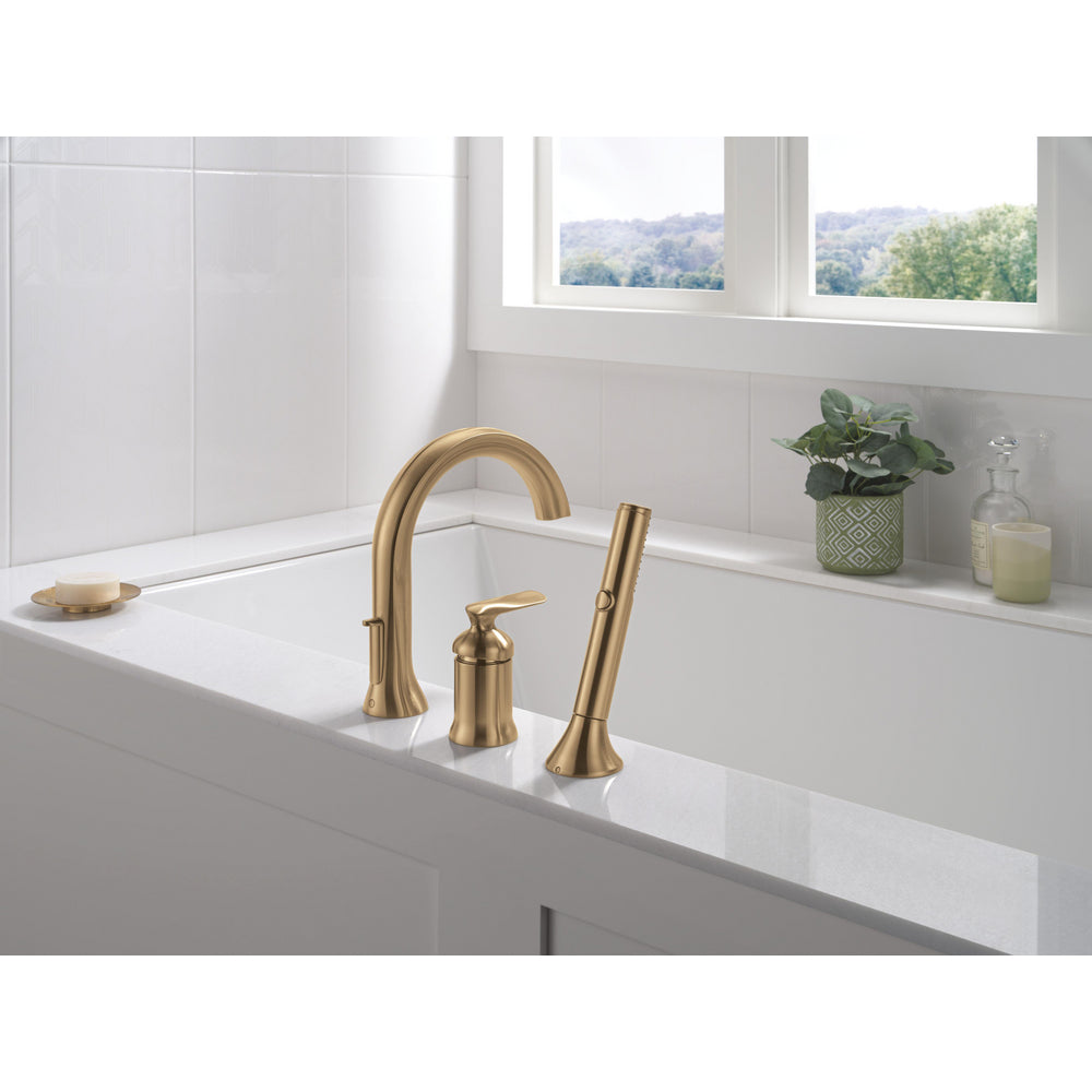 Delta Bonacci Three Hole Roman Tub Trim with Hand Shower