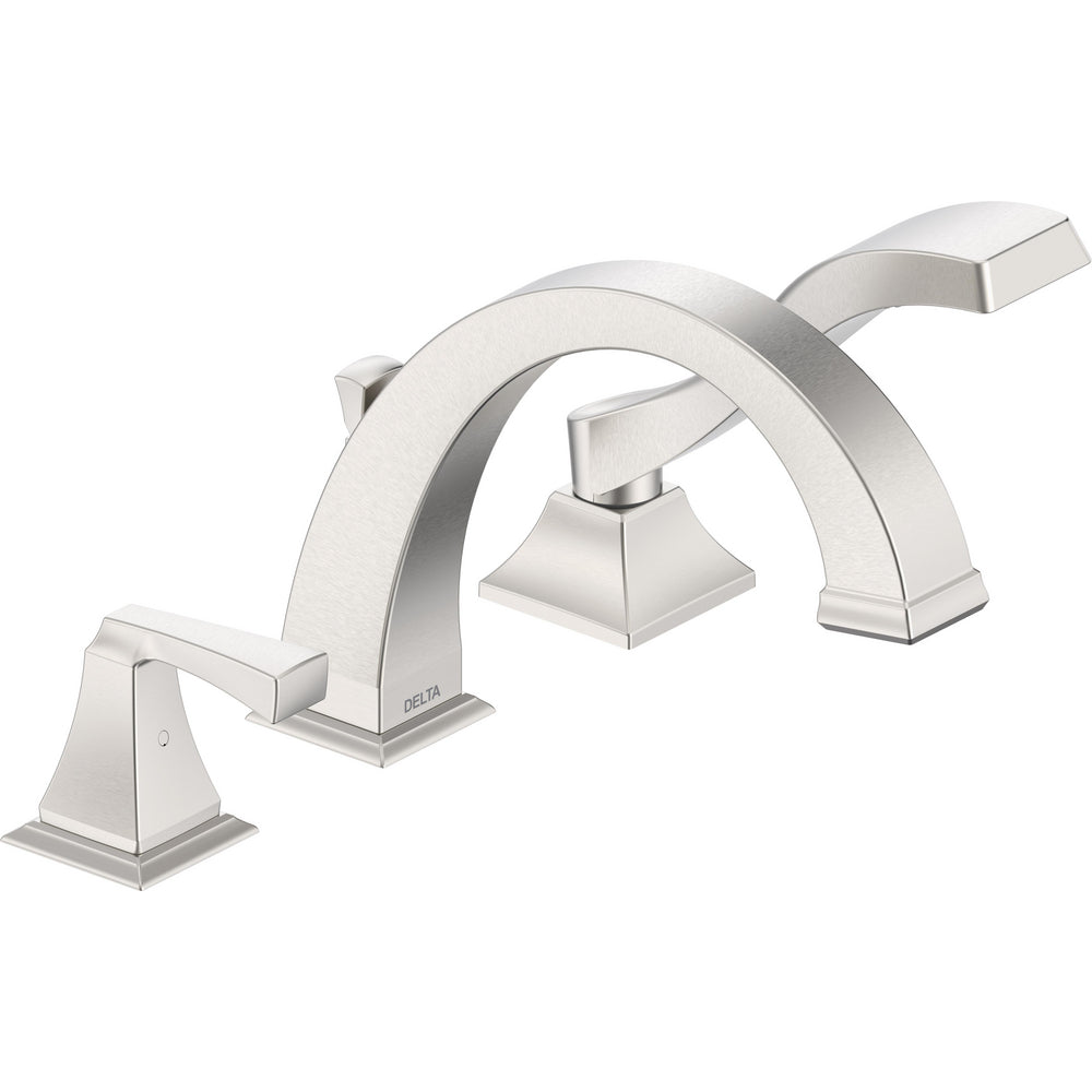 Delta 3 Hole Dryden Ss Roman Tub With Handshower - Stainless