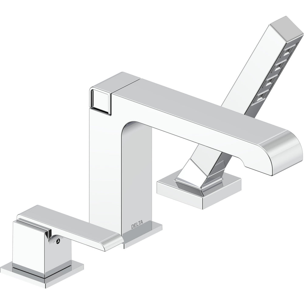 Delta 3 Hole Ara Roman Tub With Handshower - Chrome
