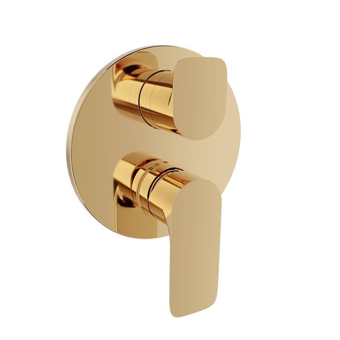 Baril SENS B45 Trim Only for Pressure-Balanced Shower Control Valve with 2-way Diverter T45-9180-01 in Gold