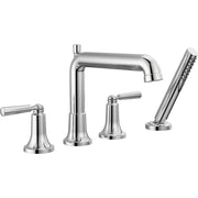 Delta Saylor 4-Hole Roman Tub Trim With Hand Shower - Chrome