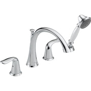 Delta Lahara Two Handle Roman Tub Faucet Trim With Hs - Chrome