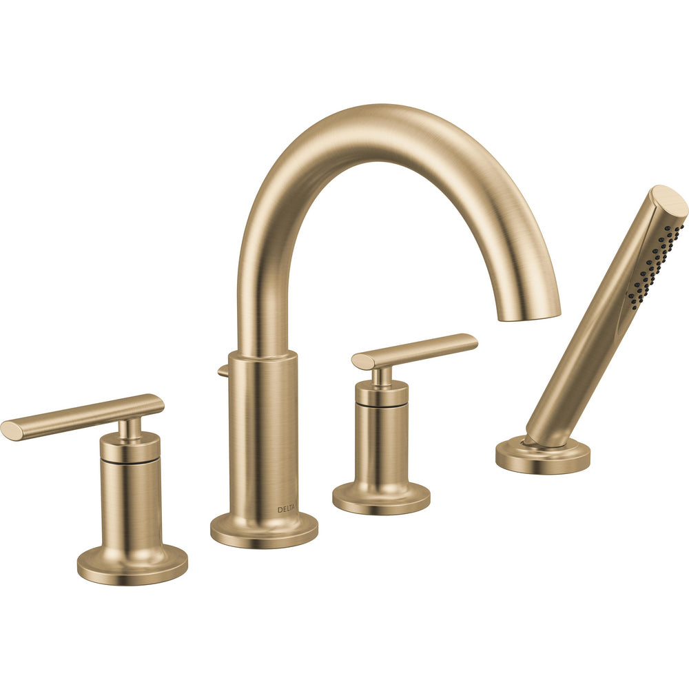 Delta Altado Roman Tub Trim with Hand Shower - Champagne Bronze