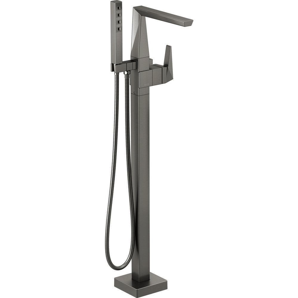 Delta Trillian Floor Mount Tub Filler Trim - Black Stainless