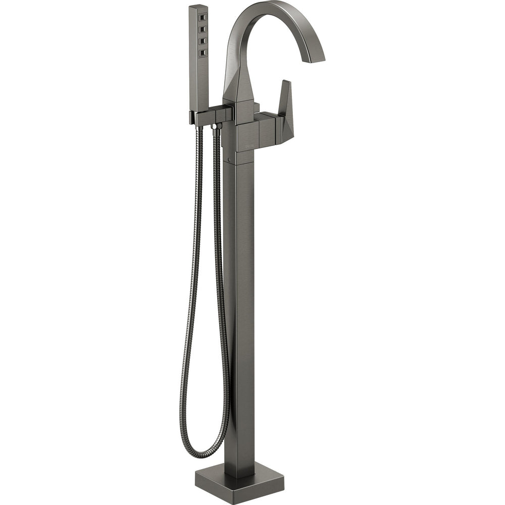 Delta Trillian Floor Mount Tub Filler Trim T4746-FL - Black Stainless