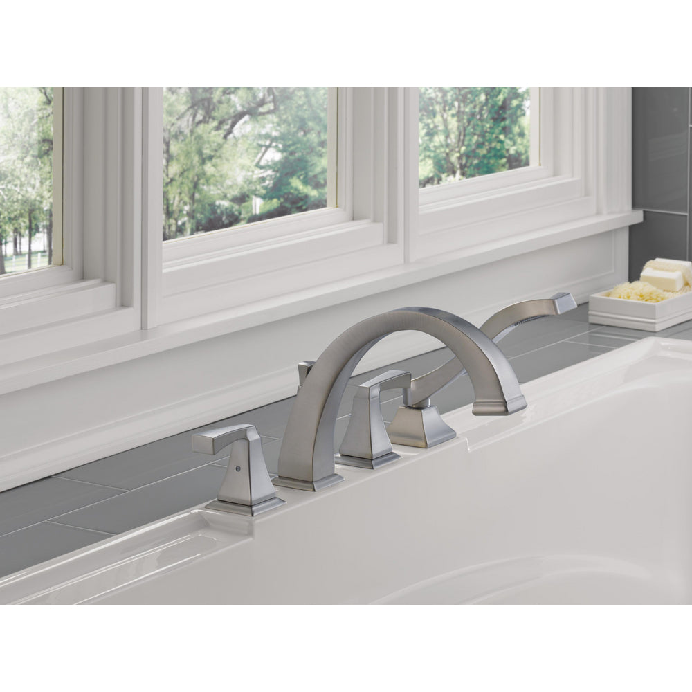 Delta Dryden Roman Tub With Handshower-Trim - Stainless