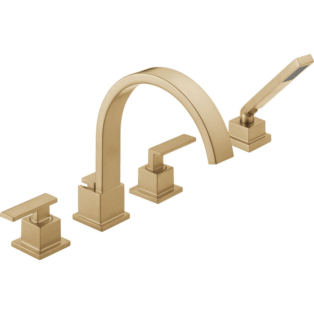 Delta Vero Roman Tub With Handshower Trim - Champagne Bronze