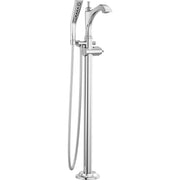 Delta Dorval Tub Filler Trim Floor Mount With O Handles - Chrome