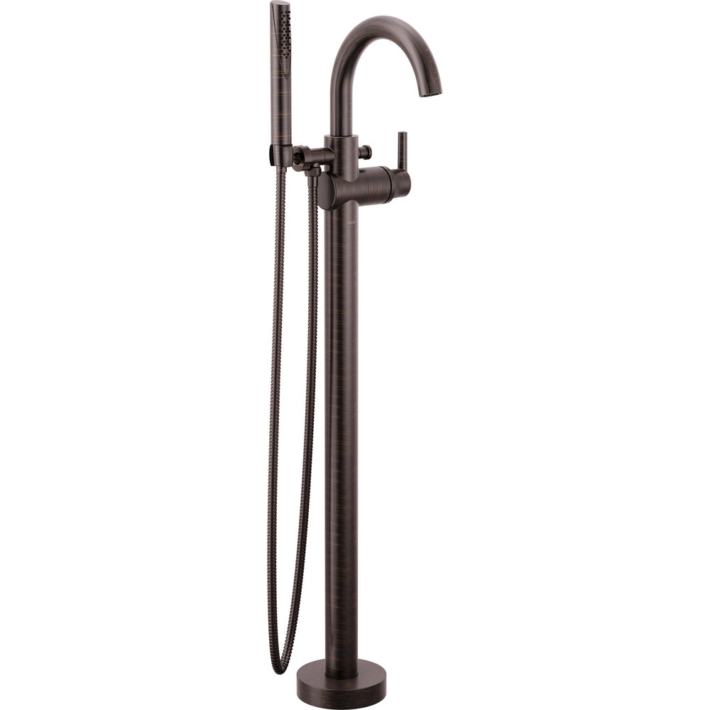 Delta Trinsic Single Handle Floor Mount Tub Filler Trim - Venetian Bronze