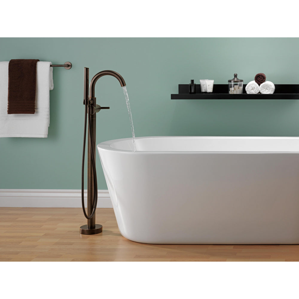 Delta Trinsic Single Handle Floor Mount Tub Filler Trim