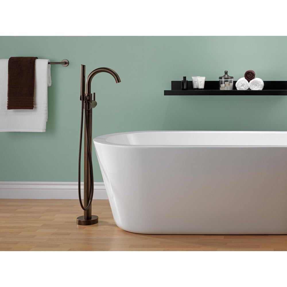Delta Trinsic Single Handle Floor Mount Tub Filler Trim