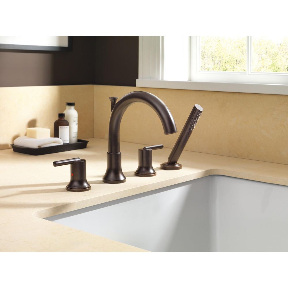 Delta Trinsic Roman Tub With Hand Shower Trim