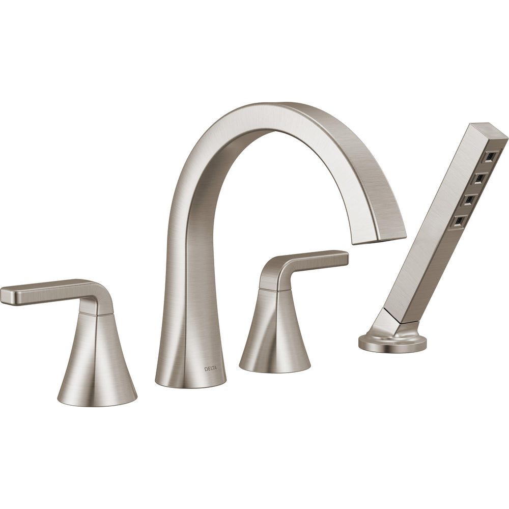 Delta Lineax Roman Tub Trim with Hand Shower - Stainless Steel