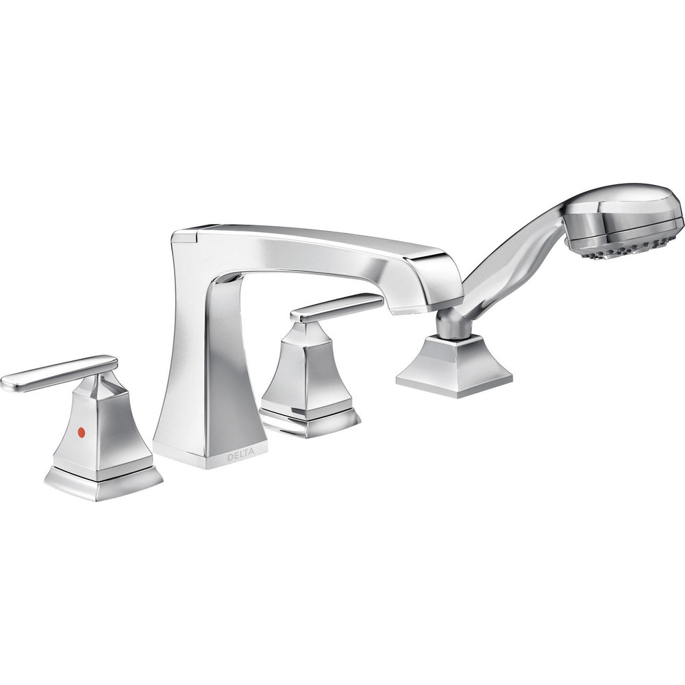 Delta ASHLYN Roman Tub with Hand Shower Trim - Chrome
