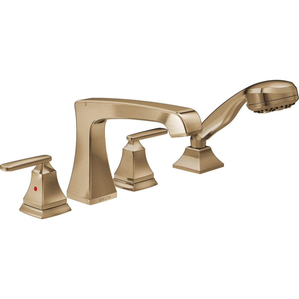 Delta ASHLYN Roman Tub with Hand Shower Trim - Champagne Bronze