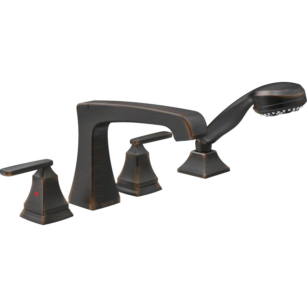 Delta ASHLYN Roman Tub with Hand Shower Trim - Venetian Bronze