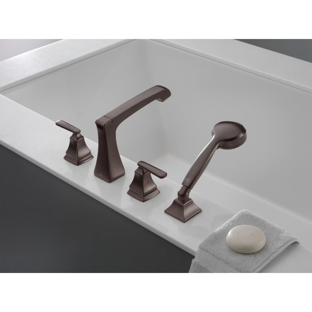Delta ASHLYN Roman Tub with Hand Shower Trim