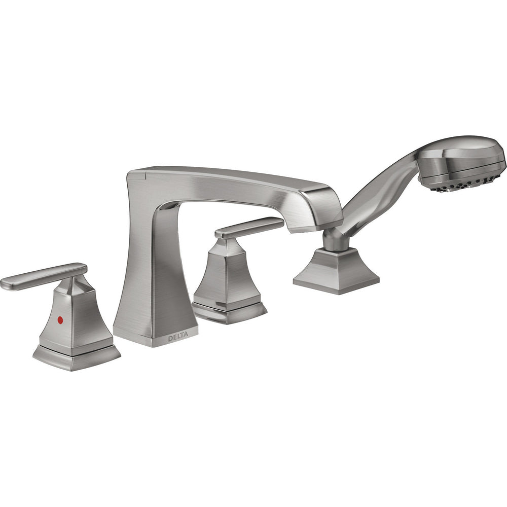 Delta ASHLYN Roman Tub with Hand Shower Trim - Stainless Steel